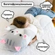 Гигантская мягкая плюшевая игрушка Длинный Кот Батон котейка-подушка 110 см. Цвет: серый - изображение 6