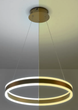 Світлодіодна люстра Esllse підвісна з пультом та додатком STELLA 64W R-APP-400x1200-GOLD/WHITE-220-IP20 - зображення 2