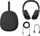 Навушники Over-ear Sony WH-1000XM6 BT 5.3, ANC, Hi-Res, AAC, LDAC, LC3, Wireless, Mic, Чорний - зображення 3