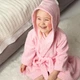 Халат дитячий махровий для дівчаток Trendy tot 03-01409 рожевий 116 см (6 років) - зображення 7