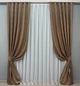 Комплект готовых штор VR-Textil Жаккард Мрамор Al1 № 660ш Коричневый 150х285 см 2 шт (33-0134) - изображение 2