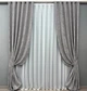 Комплект готовых штор VR-Textil Жаккард Sultan YL № 1212 ш Серый 100х270 см 2 шт (31-512) - изображение 2
