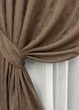 Комплект готовых штор VR-Textil Жаккард Мрамор Al1 № 660ш Коричневый 150х285 см 2 шт (33-0134) - изображение 5