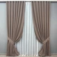Комплект готовых штор VR-Textil Микровелюр Petek № 1825ш Какао 150х290 см 2 шт (33-0811) - изображение 2