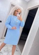 Сукня міді вільного крою RITA, колір Блакитний розмір One Size - изображение 7