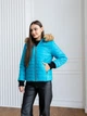 Fashions • Куртка жіноча зимова Di Fashions 54 бірюза (12Д3-мк) - зображення 1