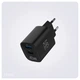 Зарядное устройство сетевое Make 45W GaN3 Mini Type-C PD + USB QC4.0 Black (MCW-4521GBK) - изображение 2