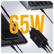 Мережевий зарядний пристрій Make 65W GaN3 2xType-C PD3.0 + USB QC4.0 Black (MCW-6531GBK) - зображення 5