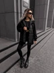 Fashions • Куртка жіноча демісезонна Jerilyn Fashions 54-56 чорний (9364-мо) - зображення 9