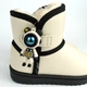 Угги зимние для девочки с космонавтом Apawwa (C966 beige) Размер 30, 18.5 см - изображение 5