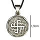 Кулон Silvering Славянский оберег Солнечный крест Серебристый 1,9х1,9х0,22 см (13154) - изображение 3
