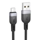 Кабель HOCO USB to Micro X109 silicone 2,4A 2m чорний - зображення 4