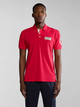 Поло довге чоловіче Napapijri E-Amundsen NP0A4H6AR251 L Червоне (800070320826) - зображення 1