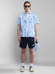 Сорочка бавовняна літня чоловіча Napapijri G-Ronge NP0A4HX1F5Z1 XL Блакитна (800070320995) - зображення 3