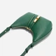Сумка багет жіноча з натуральної шкіри маленька Furla Goccia WB01500BX33534282S1007 Зелена (800070349613) - зображення 3