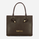 Torebka crossbody damska ze skóry naturalnej mała Iuntoo Giunto 195003 Ciemnobrązowa (800070347412) - obraz 1