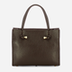 Torebka crossbody damska ze skóry naturalnej mała Iuntoo Giunto 195003 Ciemnobrązowa (800070347412) - obraz 2