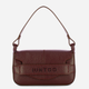 Torebka bagietka damska ze skóry naturalnej mała Iuntoo Silvia 196003 Bordowa (800070346777) - obraz 1