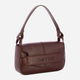 Torebka bagietka damska ze skóry naturalnej mała Iuntoo Silvia 196003 Bordowa (800070346777) - obraz 3
