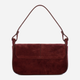Torebka bagietka damska ze skóry naturalnej mała Iuntoo Silvia 196103 Bordowa (800070346782) - obraz 2