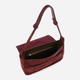 Сумка багет жіноча з натуральної шкіри середня Iuntoo Silvia 196101 Бордова (800070346780) - зображення 4