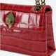 Сумка крос-боді через плече жіноча з натуральної шкіри маленька Kurt Geiger Kensington 4372850419 50 Червона (800070350186) - зображення 5