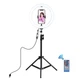 Кільцева USB RGBW LED-лампа Puluz PKT3043 10" + штатив 1.1 м - зображення 1