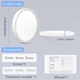 Стельовий LED світильник OUILA 18Вт 1600Лм 3000K IP54 ванна кухня коридор тепле світло лампа дім - зображення 3