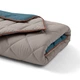 Покрывало стеганное двухстороннее COSAS TAUPE STONE CS7 110x140 см Бежево-голубой - зображення 2