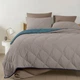 Покрывало стеганное двухстороннее COSAS TAUPE STONE CS4 200x220 см Бежево-голубой - зображення 4
