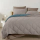 Покрывало стеганное двухстороннее COSAS TAUPE STONE 110x140 см Бежево-голубой - зображення 4