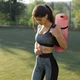 Коврик (мат) для фитнеса Queenfit NBR 1,5см розовый - изображение 6