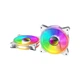 Кулер для корпуса Gamemax FN-12Rainbow-Q-Infinity WT - изображение 2