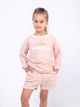 Детский летний комплект (свитшот + шорты) для девочки Vidoli G-21644S 104 см Бежевый (4820161008617) - изображение 1