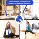 Ремень для йоги PowerPlay 183 см х 3.8 см Синий (PP_4409_Blue) - изображение 6