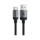 Дата кабель USB 2.0 AM to USB-C 1.2m 3.0A 18W aluminum alloy Black Acefast (6974316283782) - изображение 1
