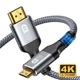Кабель HDMI MINI HDMI 4K v2.0 двунаправленый плетенный скоросной 18 Gbps Провод HDMI MINIHDMI Шнур Переходник - изображение 1