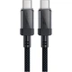 Дата кабель USB-C to USB-C 1.2m 60W stainless steel C12-03 Black Acefast (6974316283317) - изображение 1