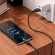 Дата кабель USB 2.0 AM to USB-C 1.0m Cool silicone X90 black HOCO (6931474788443) - зображення 4