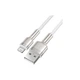 Дата кабель USB 2.0 AM to Lightning 1.0m Cafule Series Metal 2.4A White Baseus (CALJK-A02) - изображение 2