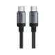 Дата кабель USB-C to USB-C 1.2m 3A aluminum alloy C20-03 Black Acefast (6974316283775) - изображение 1
