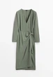 Платье на запах Massimo Dutti 6655818514c40 L зеленое (100004731) - изображение 4