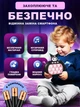 Поп ит электронный антистресс интерактивные игрушки для детей с брелком Hausland музыкальный pop it с подсветкой попот приставка 4 режима Kurumi черный с розовым + в комплекте 3 шт батарейки (01800023) - изображение 3