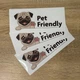 Стикер виниловая наклейка Pet Friendly с собакой Мопс - изображение 2