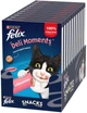 Упаковка лакомства для кошек Purina Felix Вкусные моменты с лососем 40 г x 11 шт (8445291632646) - изображение 1