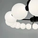 Люстра стельова Led кільце LNF-17551/670 BK 34 Вт Ø 63 см чорна з полімерними плафонами - зображення 3