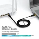 LAN кабель для интернет патч-корд RJ45 Ampcom CAT7 STP 10Gbps с оплеткой Neylon Black, 1м (48758) - изображение 3