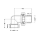 Згон-американка Thermo Alliance Standart 1/2"ВЗ никель, угловой TAS191W15 - изображение 2