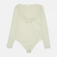 Боди-футболка женская H&M 1137323_св.зел L Светло-зеленая (KAY2000001585368) - изображение 1