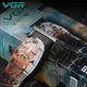 Профессиональный триммер VGR для стрижки волос и бороды с насадками 1; 2; 3 для домашних и салонных условий - изображение 12